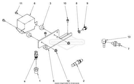 Engine Group - Electrical Diagram and Parts List for 076660-01  Briggs and Stratton Generator